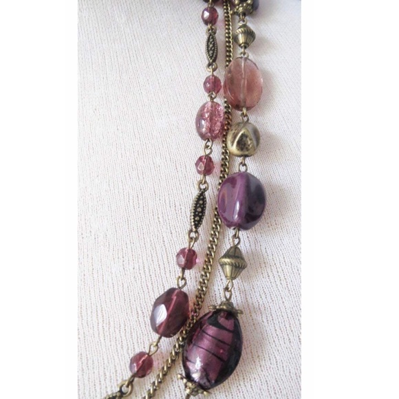 NWT Premier Designs Purple Iris Necklace - Picture 2 of 5